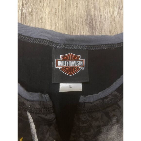 Harley-Davidson Motorcycle Dragon Y2K Cotton Large Women’s Tank Top - Picture 3 of 6